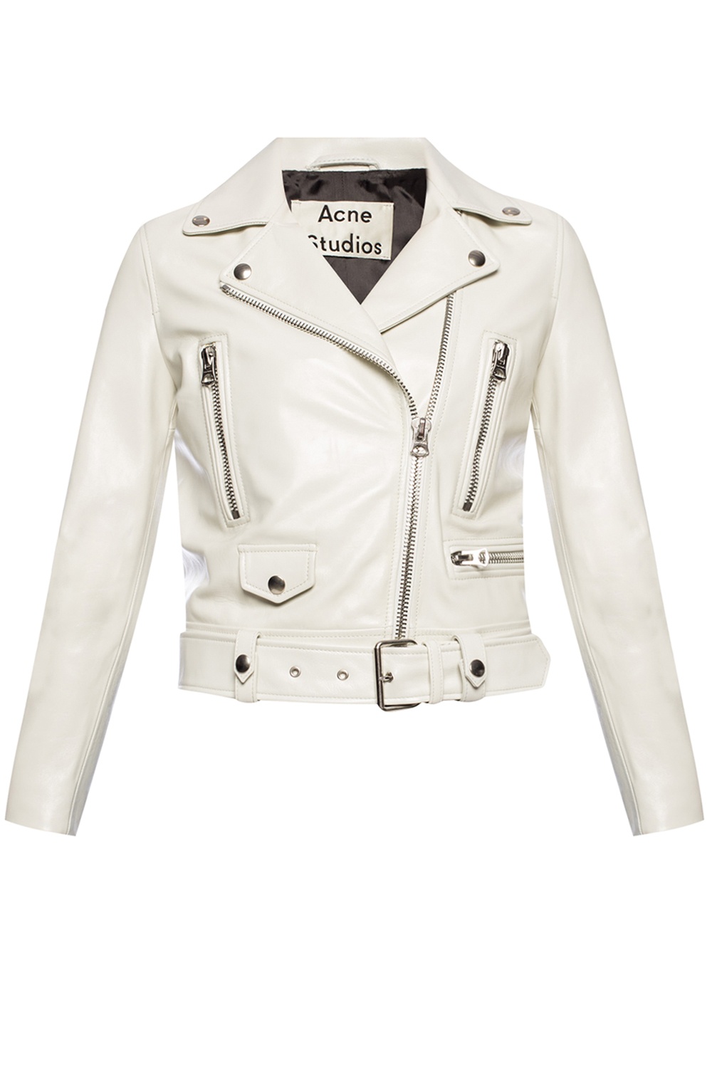 Acne studios sale leather biker jacket